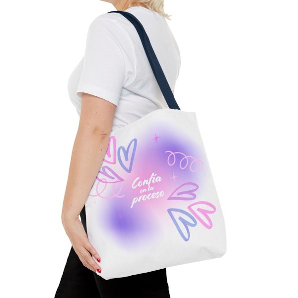 Bolsa de mano motivacional confía - blanca - Imagen 42