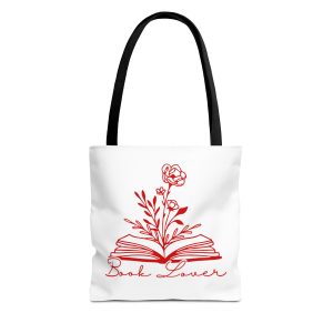 Bolsa de mano "book lover" rojo