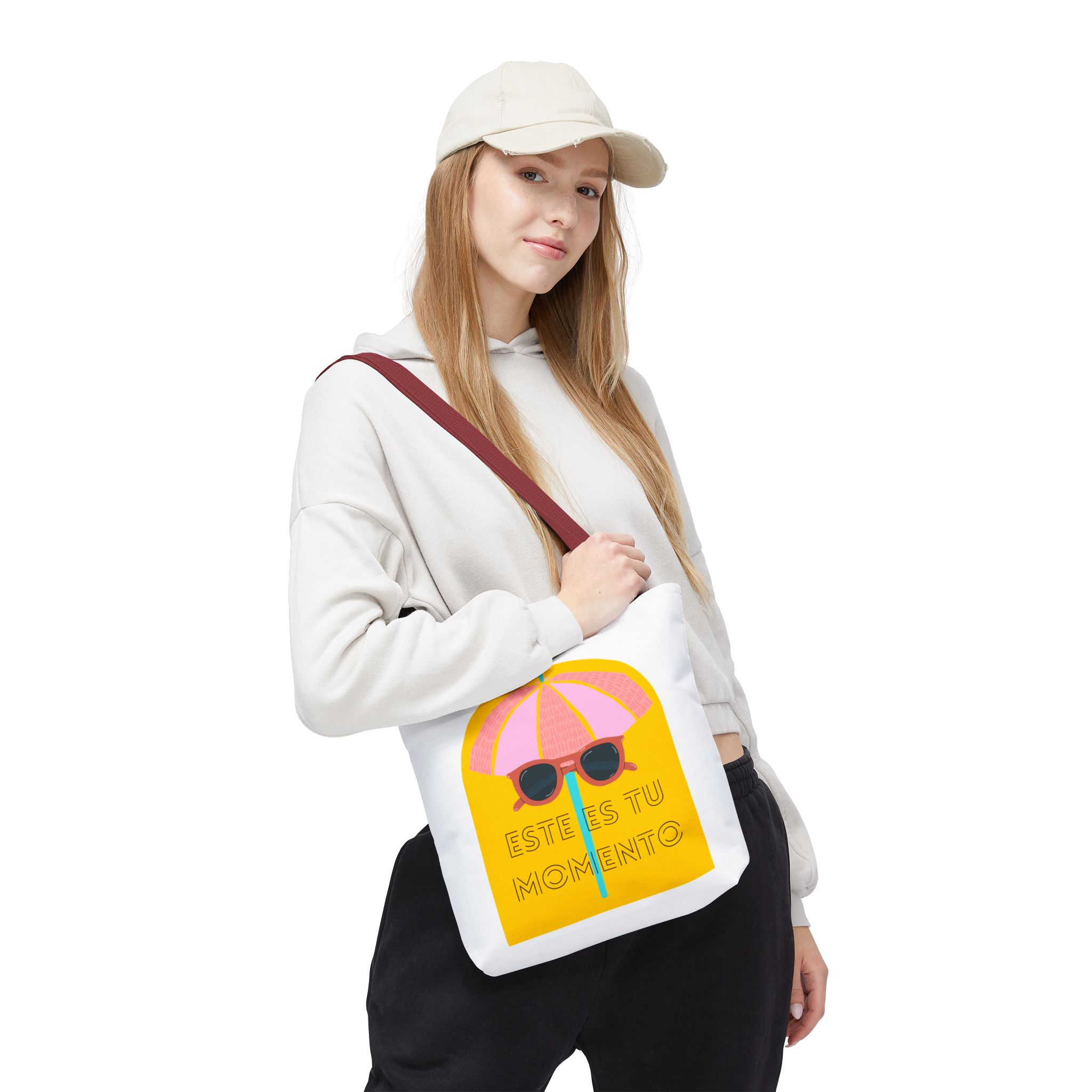 Bolsa de mano motivación cool blanco - amarillo para llevar a diario - Imagen 12