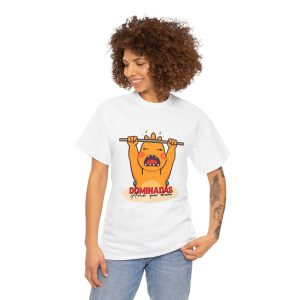Camiseta unisex divertida de algodón grueso - "Dominadas" - Humor de gimnasio
