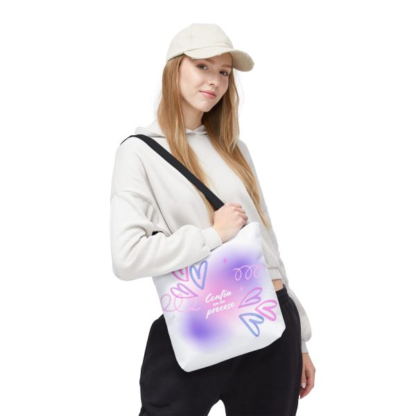 Bolsa de mano motivacional confía - blanca - Imagen 3