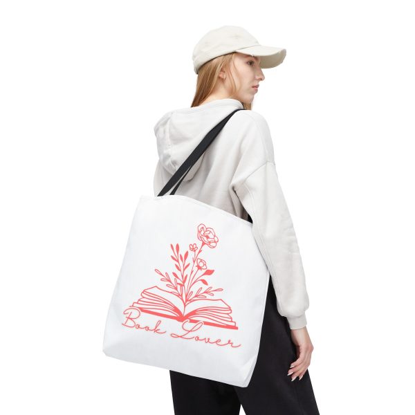 Bolsa de mano "book lover" rojo coral - Imagen 9