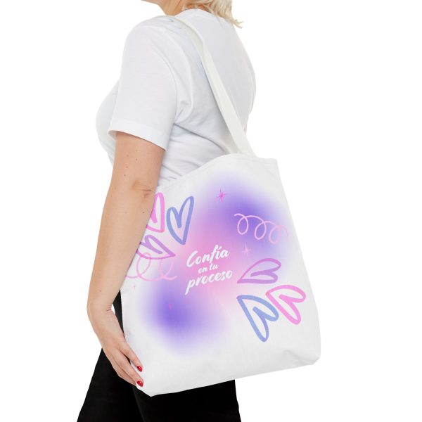 Bolsa de mano motivacional confía - blanca - Imagen 24