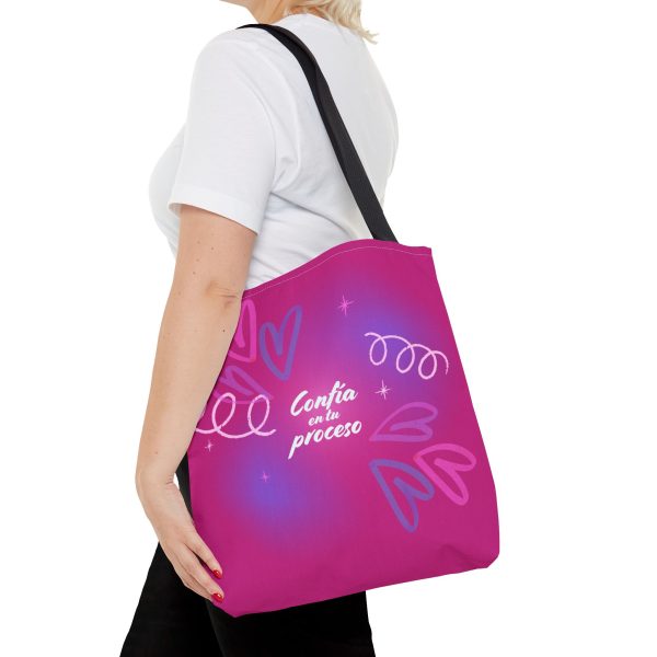 Bolsa de mano motivacional confía - rosa - Imagen 6