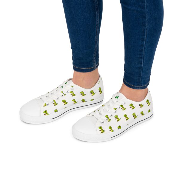 Bonitas zapatillas bajas con diseño de dino fit, calzado informal - Imagen 5
