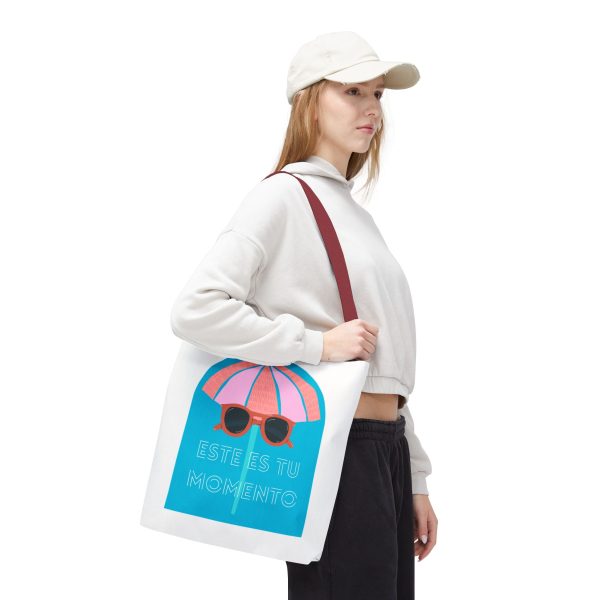 Bolsa de mano motivación cool blanco - azul para llevar a diario - Imagen 15