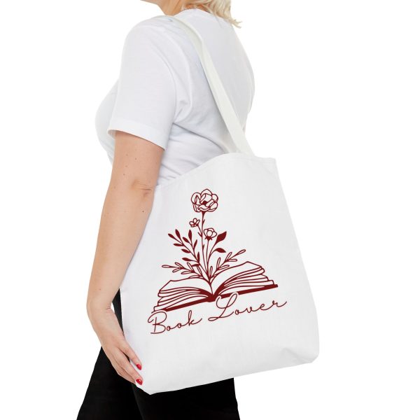 Bolsa de mano "book lover" granate - Imagen 24