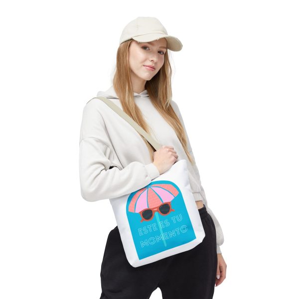 Bolsa de mano motivación cool blanco - azul para llevar a diario - Imagen 30