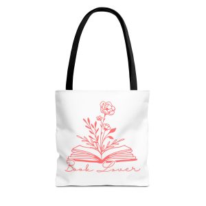 Bolsa de mano "book lover" rojo coral
