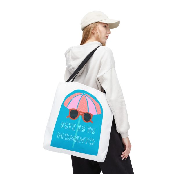 Bolsa de mano motivación cool blanco - azul para llevar a diario - Imagen 9