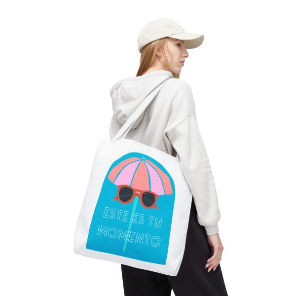 Bolsa de mano motivación cool blanco - azul para llevar a diario - Imagen 27