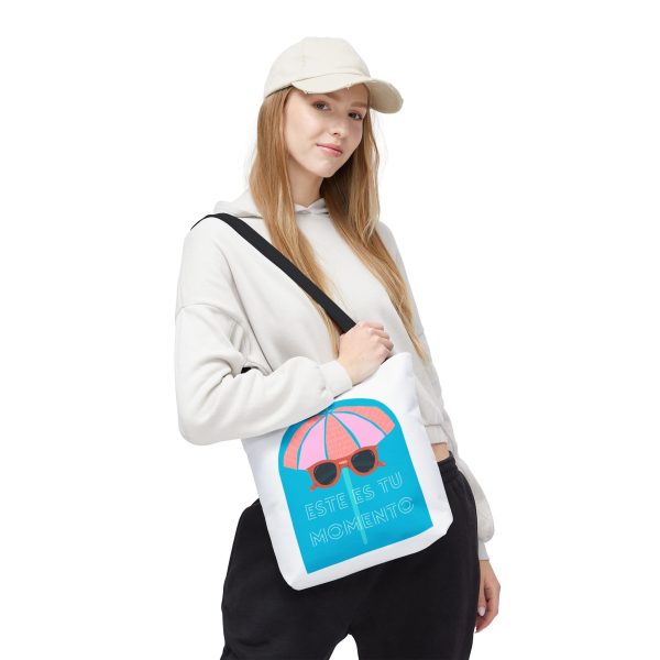 Bolsa de mano motivación cool blanco - azul para llevar a diario - Imagen 3