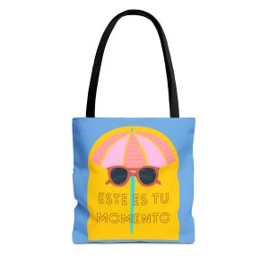 Bolsa de mano motivación cool azul - amarillo para llevar a diario