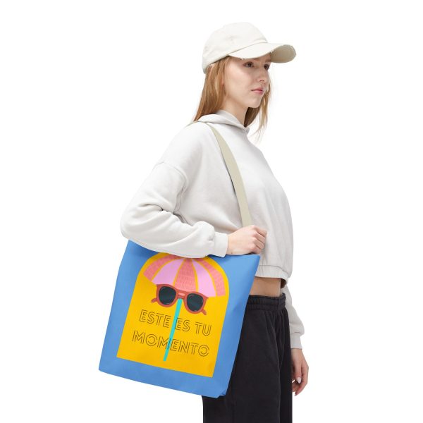 Bolsa de mano motivación cool azul - amarillo para llevar a diario - Imagen 33
