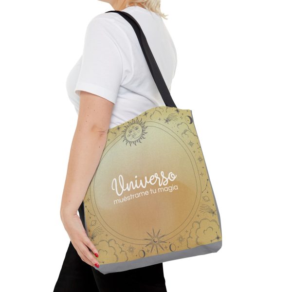 Bolsa de mano "universo" gris - Imagen 6