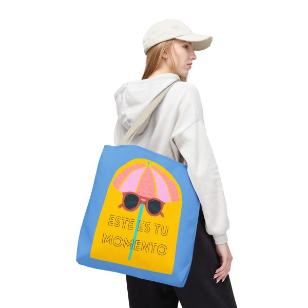Bolsa de mano motivación cool azul - amarillo para llevar a diario - Imagen 36