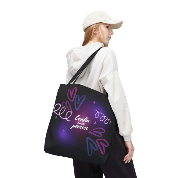 Bolsa de mano motivacional confía - negra - Imagen 9