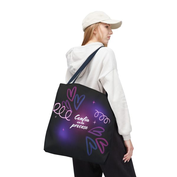 Bolsa de mano motivacional confía - negra - Imagen 45