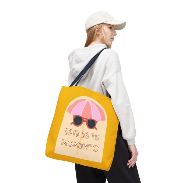 Bolsa de mano motivación cool fondo amarillo para llevar a diario. - Imagen 45