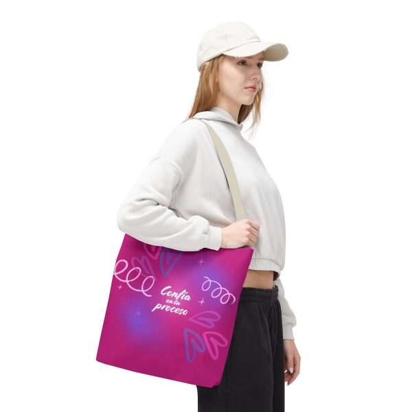 Bolsa de mano motivacional confía - rosa - Imagen 33