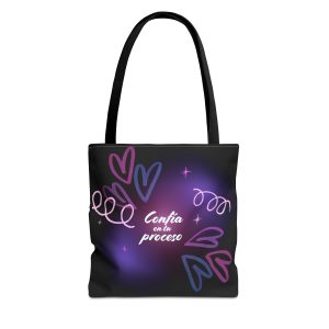 Bolsa de mano motivacional confía - negra