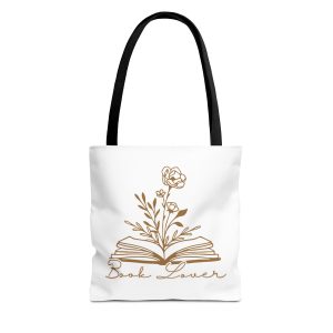 Bolsa de mano "book lover" marrón