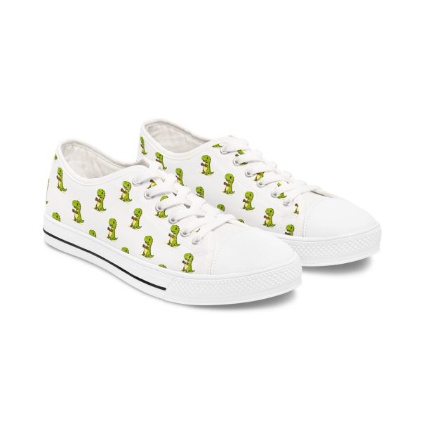 Bonitas zapatillas bajas con diseño de dino fit, calzado informal