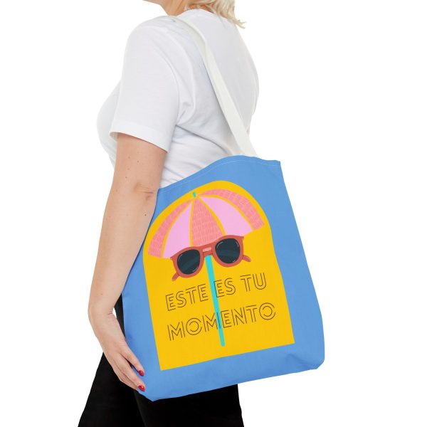 Bolsa de mano motivación cool azul - amarillo para llevar a diario - Imagen 24