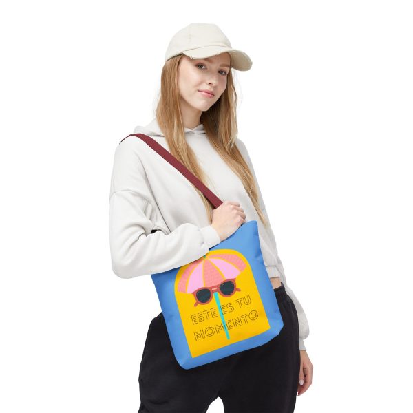 Bolsa de mano motivación cool azul - amarillo para llevar a diario - Imagen 12