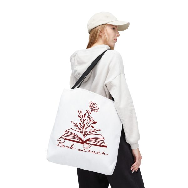 Bolsa de mano "book lover" granate - Imagen 9