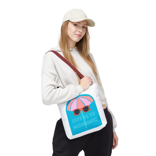 Bolsa de mano motivación cool blanco - azul para llevar a diario - Imagen 12