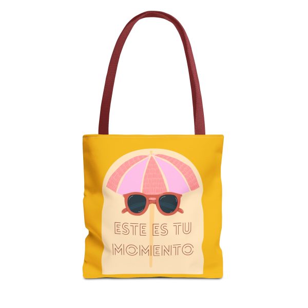 Bolsa de mano motivación cool fondo amarillo para llevar a diario. - Imagen 10