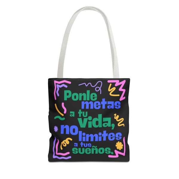 Bolsa de mano motivación "metas" negra para llevar a diario - Imagen 19
