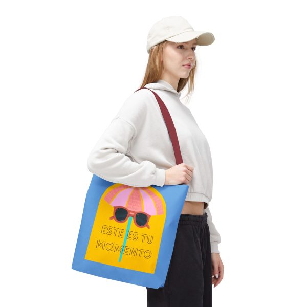 Bolsa de mano motivación cool azul - amarillo para llevar a diario - Imagen 15