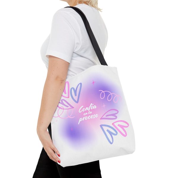 Bolsa de mano motivacional confía - blanca - Imagen 6
