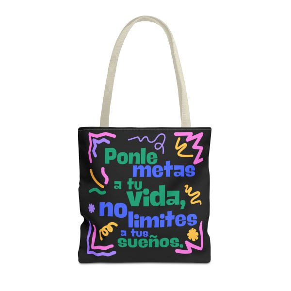 Bolsa de mano motivación "metas" negra para llevar a diario - Imagen 31