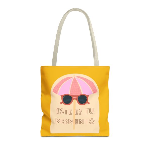 Bolsa de mano motivación cool fondo amarillo para llevar a diario. - Imagen 31