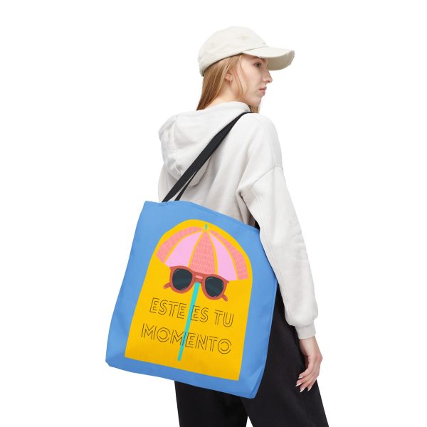 Bolsa de mano motivación cool azul - amarillo para llevar a diario - Imagen 9