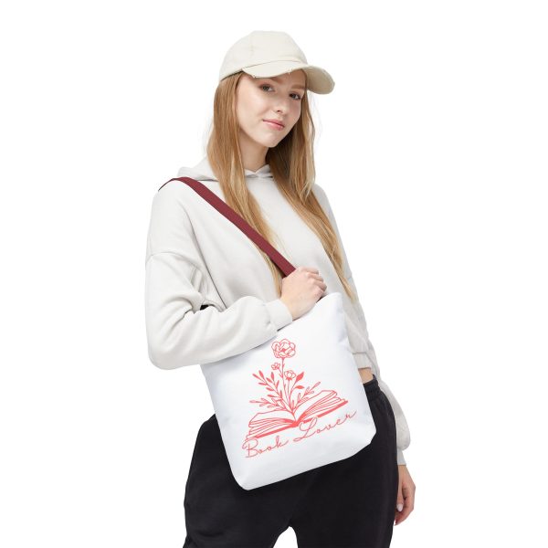 Bolsa de mano "book lover" rojo coral - Imagen 12