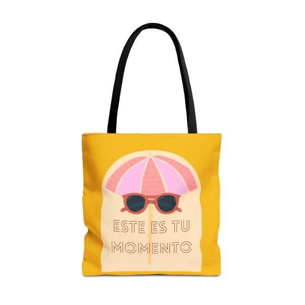 Bolsa de mano motivación cool fondo amarillo para llevar a diario. - Imagen 7