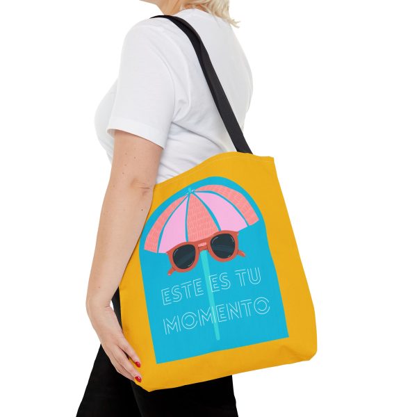 Bolsa de mano motivación cool amarillo - azul para llevar a diario - Imagen 6