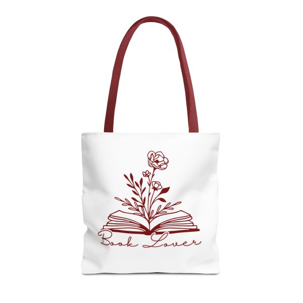 Bolsa de mano "book lover" granate - Imagen 13