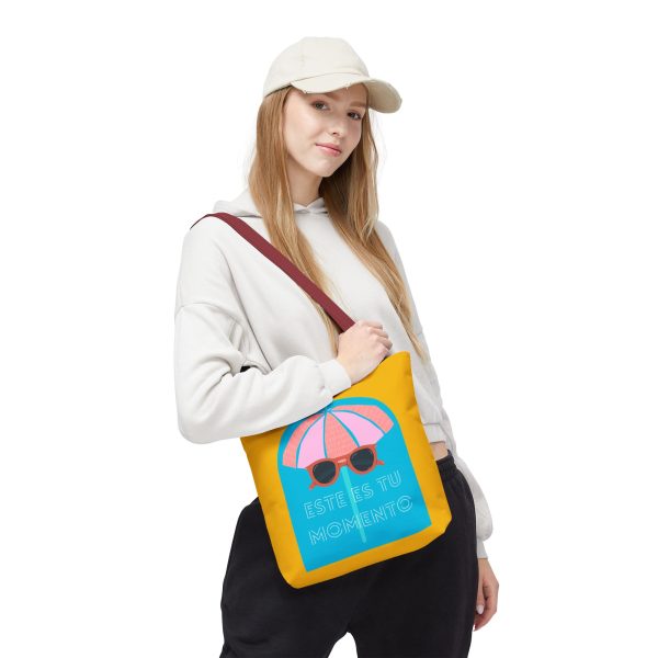 Bolsa de mano motivación cool amarillo - azul para llevar a diario - Imagen 12
