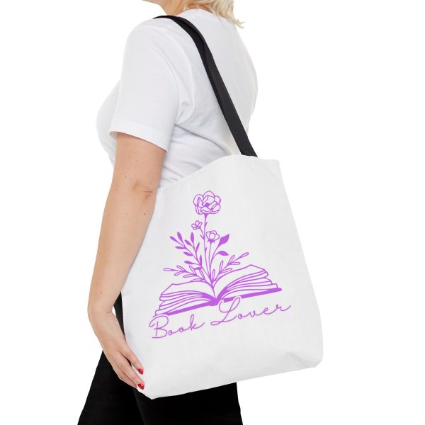 Bolsa de mano "book lover" Lila - Imagen 6
