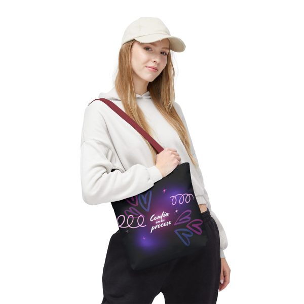 Bolsa de mano motivacional confía - negra - Imagen 12