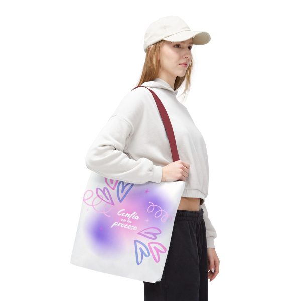 Bolsa de mano motivacional confía - blanca - Imagen 15