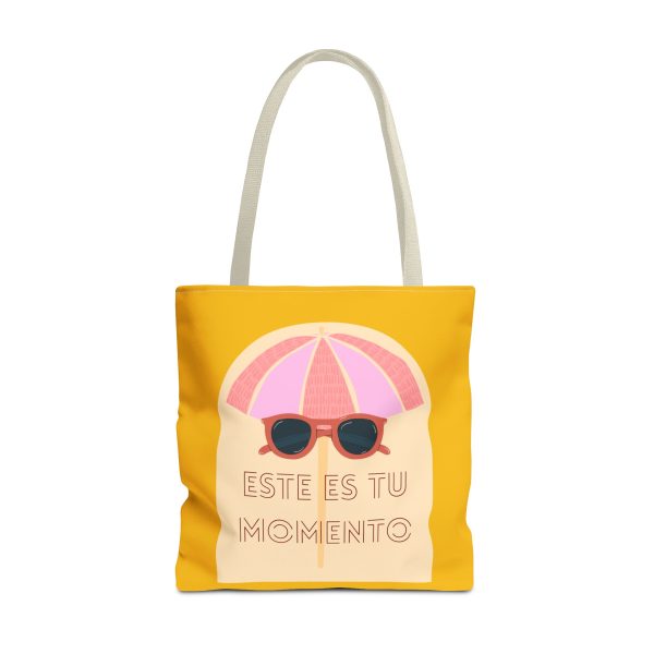 Bolsa de mano motivación cool fondo amarillo para llevar a diario. - Imagen 34
