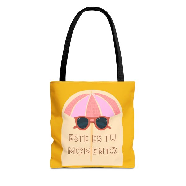 Bolsa de mano motivación cool fondo amarillo para llevar a diario.