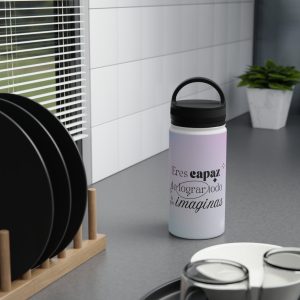 Botella de agua de acero inoxidable inspiradora