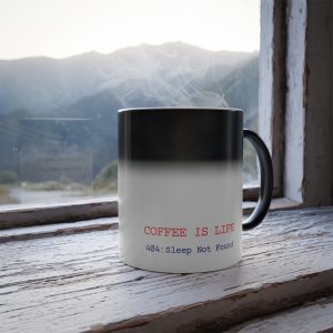 Magic Color-Changing Programmer Mug - Heat-Sensitive Code Loop Ceramic Cup